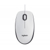 Logitech M100 Optical Corded Mouse, White