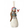 Folklore Santa W/Birdhouse Hanging Ornament Figure