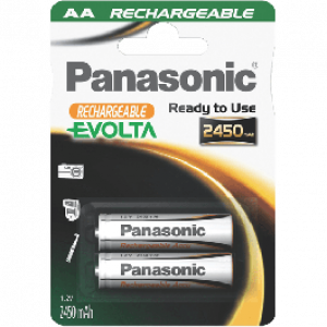 PANASONIC Baterije HHR-3XXE/2BC - 2× AA punjive 2450 mAh