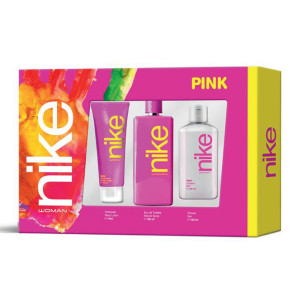 NIKE Pink woman poklon set (toaletna voza 100 ml + gel za tuširanje 100ml + mleko za telo 75ml) NK 022783