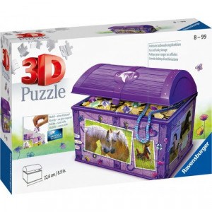 Ravensburger 3D puzzle (slagalice) - Kutija za blago sa motivom konja RA11173