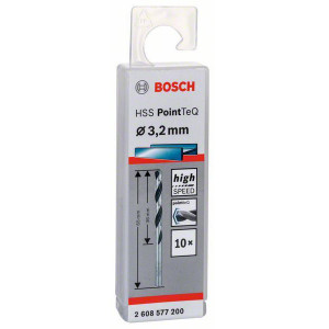 BOSCH HSS PointTeQ 3,2 mm Spiralna burgija za metal (10 kom) 2608577200