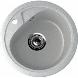 ULGRAN Granitna sudopera usadna okrugla - U-500 svetlo siva