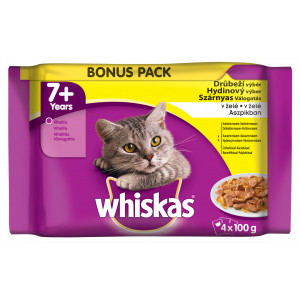 Whiskas hrana za mačku, Senior Izbor živina 4x100g 520259