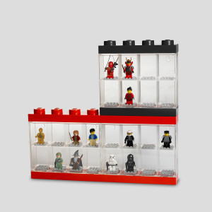 LEGO izložbena polica za 8 minifigura: Crna