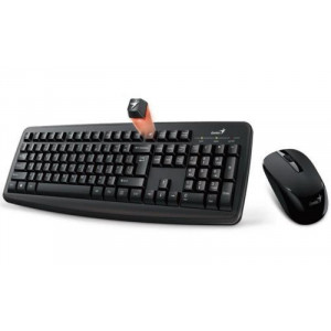 GENIUS Bežična tastatura i miš KM-8100 US (Crna)