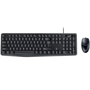 GENIUS Žična tastatura i miš KM-170 US (Crna)