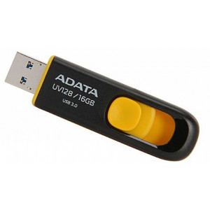 AData USB Fleš 16GB USB 3.0 Crno Zuti, AUV128-16G-RBY