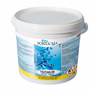 PONTAQUA CLK 030 Tisztaklor Chlortabs 3 kg / 20 g tableta 