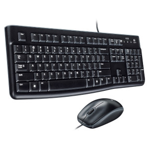 LOGITECH Žična tastatura i miš MK120 US (Crni)