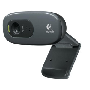 Logitech C270 HD Webcam, Black for Win 10