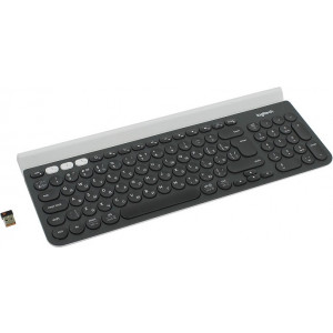 Logitech K780 Wireless Multi-Device Quiet Desktop Keyboard dark Gray, New