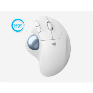 Logitech Ergo M575 Wireless Trackball Mouse, White