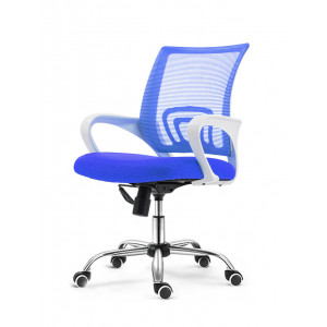 Daktilo stolica C-804A Plava leđa/Plavo sedište 570x580x880(980) mm 755-514
