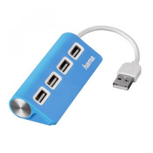 HAMA USB 2.0 HUB 1:4 PLAVI 12179