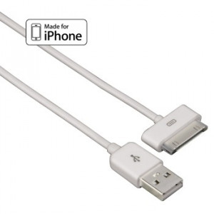 HAMA USB kabl za Apple iPhone 3G/3G S/4/4S i iPod, beli 115099