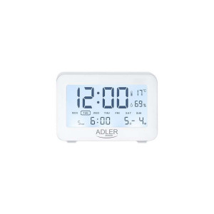 ADLER Budilnik sa alarmom i temperaturom AD1196W 