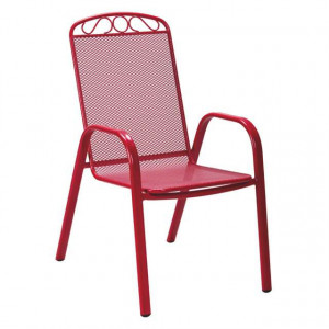 MELFI metalna stolica crvena 051122