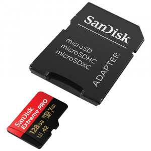 SanDisk SDXC 128GB Micro Extreme Pro + SD Adapter 67082