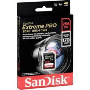 SanDisk SDXC 512GB Extreme Pro - 170MB/s V30 UHS-I U3