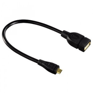 HAMA USB kabl, micro-B muski na USB-A zenski, 15cm 78426
