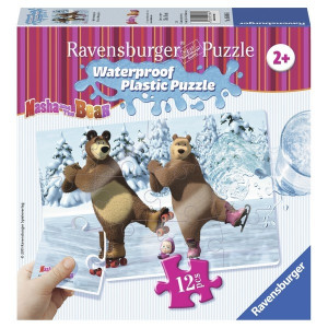 RAVENSBURGER puzzle (slagalice) - Maša i medved klizaju RA05606