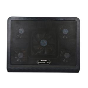 Hladnjak za laptop 15-17" Marvo FN33 5 ventilatora sa pozadinskim osvetljenjem crno/crveni 009-0076	