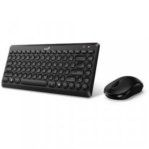 GENIUS Tastatura + Miš Set LuxMate Q8000, Wireless,US,BLK