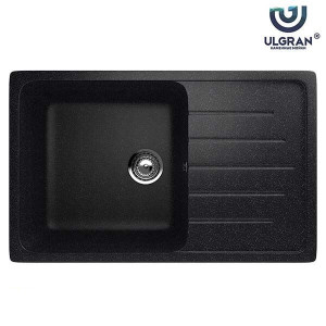ULGRAN Granitna sudopera usadna kvadratnaU-400 – 308 crna 