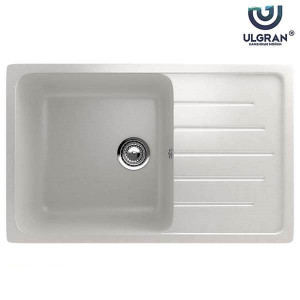ULGRAN Granitna sudopera usadna kvadratna –U-400 -341 ultra bela 