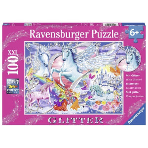 RAVENSBURGER puzzle (slagalice) - jednorog sa šljokicama RA13928