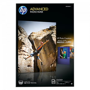  HP Advanced Glossy Photo Paper - 20 listova/A3/29.7 x 42 Q8697A 
