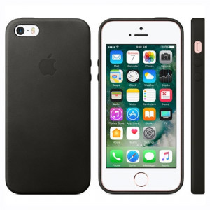 APPLE iPhone SE Leather Case - Black MMHH2ZM/A