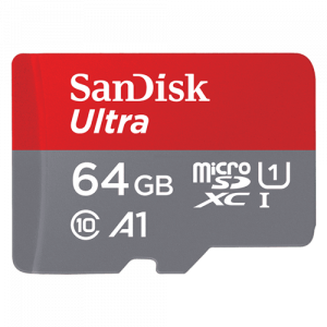 SANDISK memorijska kartica + adapter SDHC 64GB SDSQUAR-064G-GN6IA