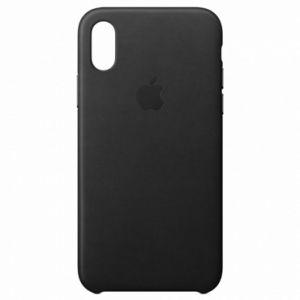 APPLE iPhone X Leather Case - Black MQTD2ZM/A