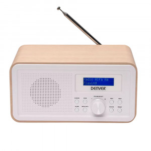 DENVER Radio budilnik DAB-30 LIGHTWOOD