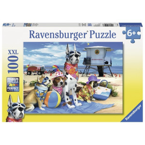 RAVENSBURGER puzzle (slagalice) - Psi na plazi RA10526