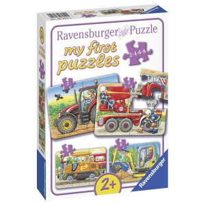 RAVENSBURGER puzzle - moje prve puzle, mašine RA06954