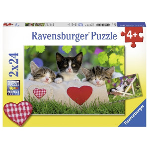 RAVENSBURGER puzzle (slagalice) - zaljubljene mace RA07801