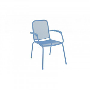 GREEN BAY Baštenska metalna stolica LOPO plava 047113