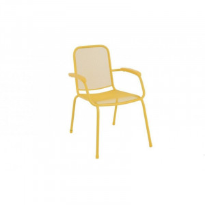 GREEN BAY Baštenska metalna stolica LOPO žuta 047119