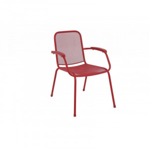 Baštenska metalna stolica Lopo - crvena 879426 LOPO 047120
