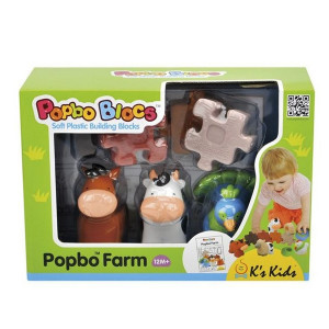 KS KIDS popbo farma krava, konj, paun + 4 dela za ogradu KA10650-GB