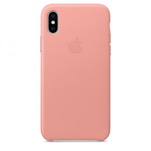 APPLE iPhone X Leather Case - Soft Pink MRGH2ZM/A