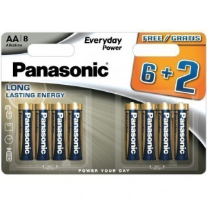 PANASONIC Baterije LR6EPS/8BW -AA 8kom Alkaline Everyday Pow