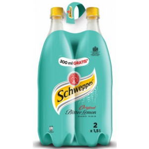 SOK SCHWEPPES BITTER LEMEN  2X1,5L