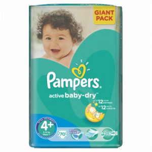 PAMPERS AB GP 4+  MAXI +  70/1 PA  *L