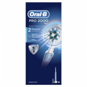ORAL-B POWER TOOTHBRUSH PRO 2000 CROSS ACTION BOX 500283