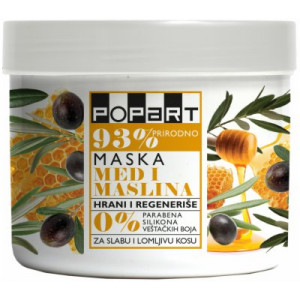 MASKA ZA KOSU POPART MED-MASLINA 500ML S