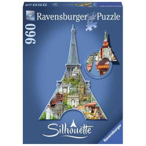 Ravensburger puzzle (slagalice)- Ajfelova kula silueta RA16152